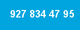 927 834 47 95 927 834 47 95